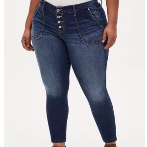 torrid mid rise skinny jeans